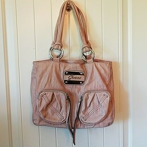 Pink Distressed Guess Purse